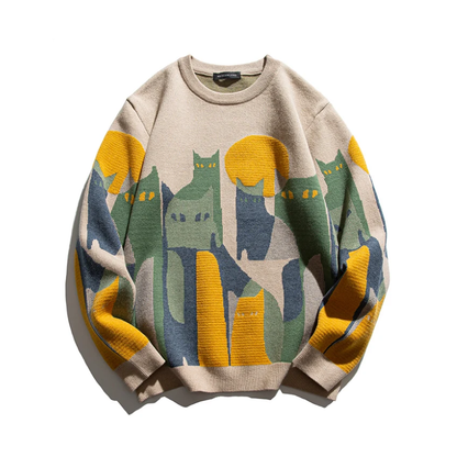 Mondbeschienene Katze | Pullover